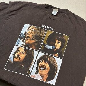 Vintage 2004 Apple Official The Beatles Let It Be Shirt Sz 2xl Double Stitch